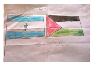 kids drawing for peace